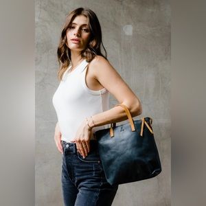 NWT - ABLE Abera Crossbody Black/Cognac